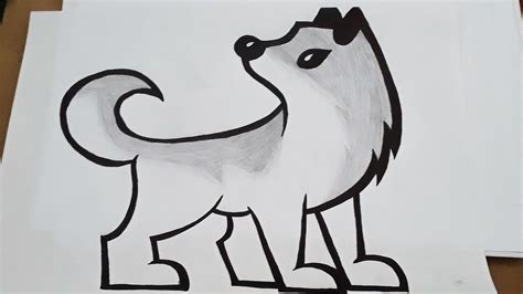 Desenho De Lobo Facil - 7