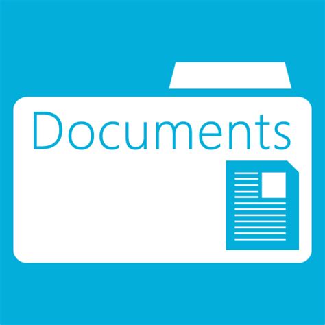 Иконка documents folder, мои документы, папка, размер 512x512 | id10190 ...