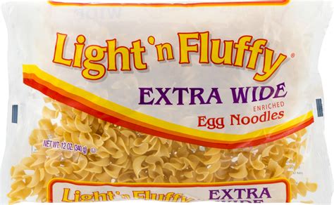 Light N Fluffy Extra Wide Enriched Egg Noodles Light N Fluffy