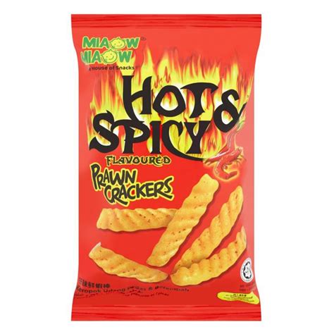 MIAOW PRAWN CRACKERS HOT SPICY 60G Grand Laguna