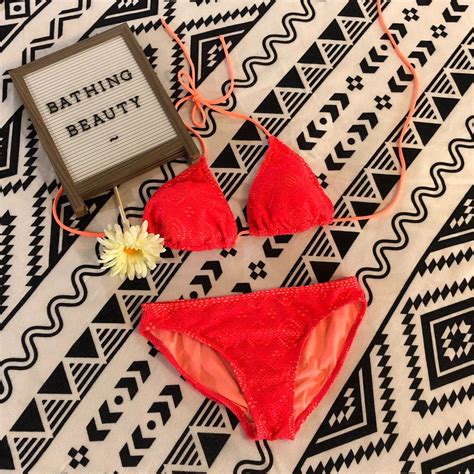 No Boundaries Crocheted Neon Pink Bikini Gem