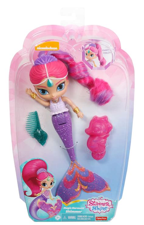 Buy Shimmer And Shine Rainbow Mermaid Bath Doll At Mighty Ape Australia