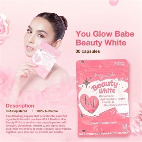 You Glow Babe Beauty White 4 In 1 Glutathione Collagen Glow Slimming