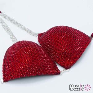 Ruby Red Competition Bikini CB682 Etsy