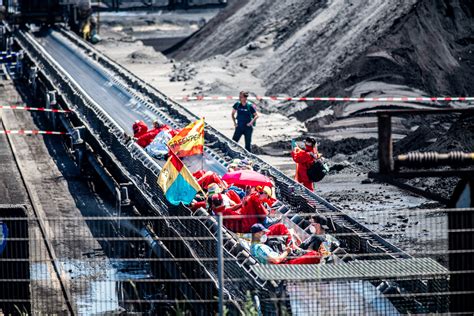 Environmental activists protest at Dutch Tata Steel plant | Reuters