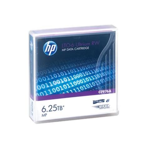HP LTO-6 Ultrium 6.25 TB RW MP Data Cartridge - C7976A | Winc