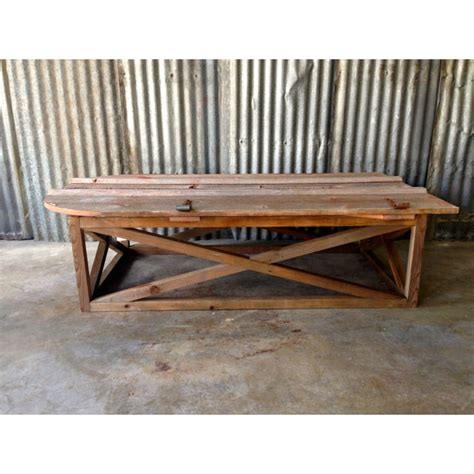 Vintage Barn Door Coffee Table Chairish