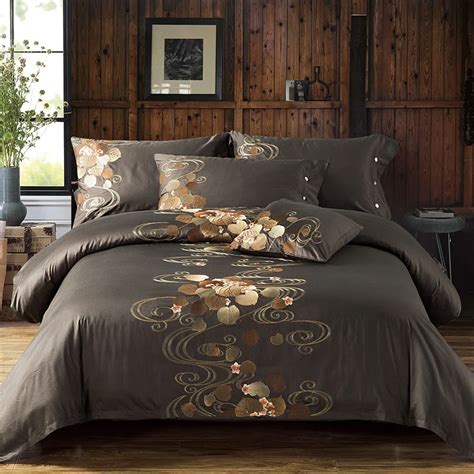 Luxury Tribute Silk Cotton Embroidery Luxury Bedding Set Noble Palace