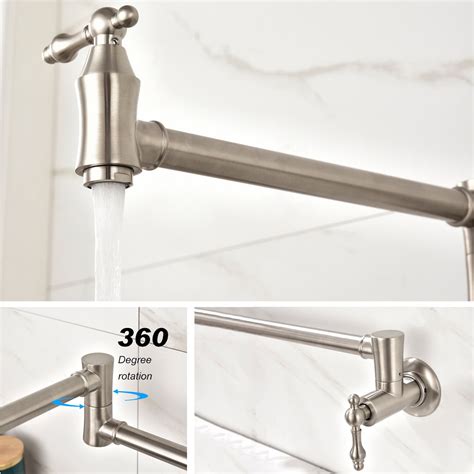 Folding Faucet Pot Filler Faucet Wall Mount
