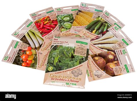 Colourful Seed Packets Cut Out Stock Images And Pictures Alamy