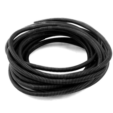 Uxcell 8mm Inner Dia 10mm Outside Dia 8m Long Black Flexible Insulated