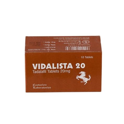 Vidalista 20 Centurion Laboratories Tadalafil Buy Original Products