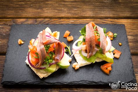 Pincho De Anchoas Del Cant Brico Con Guacamole En Texturas Cocina Con