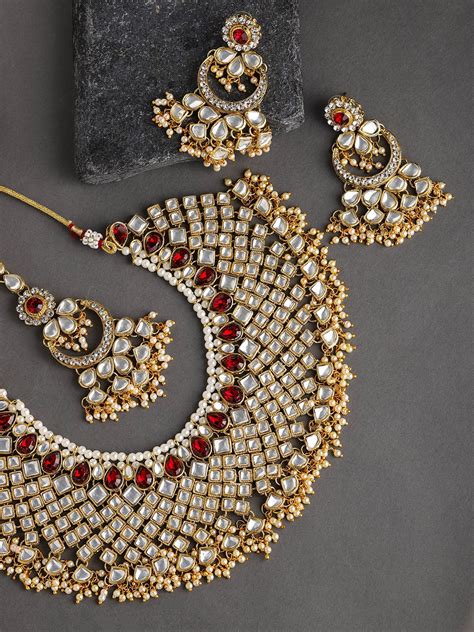 Buy Sukkhi Gold Plated Kundan Jewellery Set Jewellery Set For Women