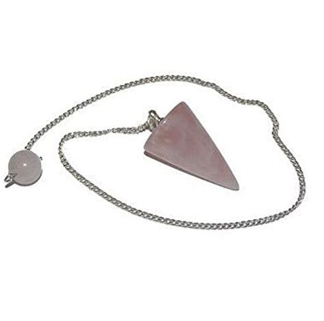 Buy Astroghar Rose Quartz Crystal Cone Conical Shape Dowser Online At