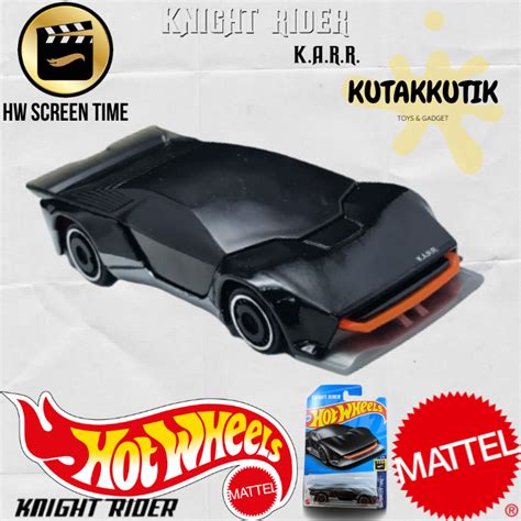 Hot Wheels Knight Rider HW KITT Concept Hitam Abu KARR Lot A 2023 HW Screen Lazada Indonesia