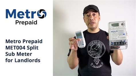 Metro Prepaid MET004 Split Sub Meter For Landlords YouTube