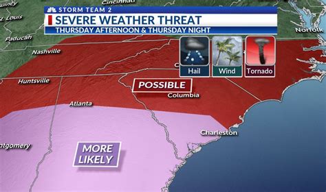 Severe Weather Possible In South Carolina On Thursday Wcbd News 2