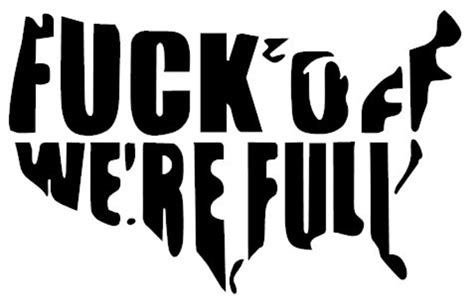 Fuck Off We Re Full United States Decal Etsy
