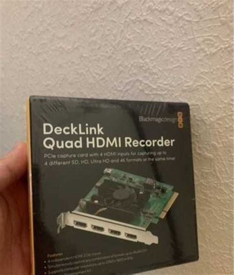 Карта захвата Blackmagic Decklink Quad hdmi Record | Festima.Ru ...