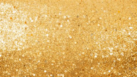 Shimmering Gold Glitter Texture Against A Clean White Backdrop