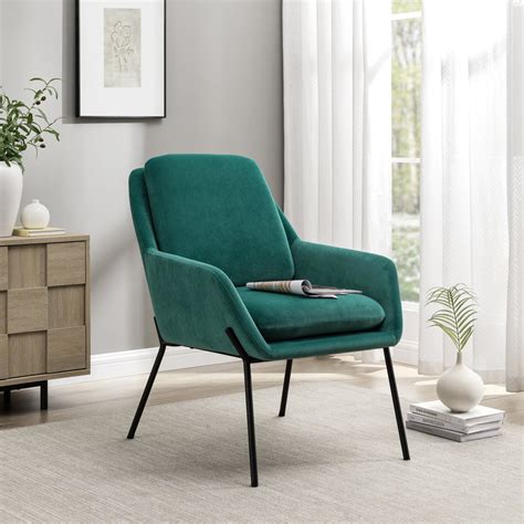 Contemporary Upholstered Minimalist Accent Chair Walker Edison