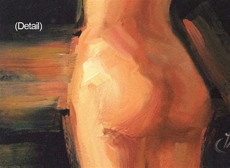 TOM BROWN FINE ART NUDE WOMAN FIGURATIVE OIL PAINTING By TOM BROWN