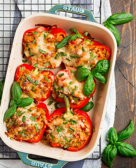 Italian Stuffed Peppers Easy And Healthy WellPlated