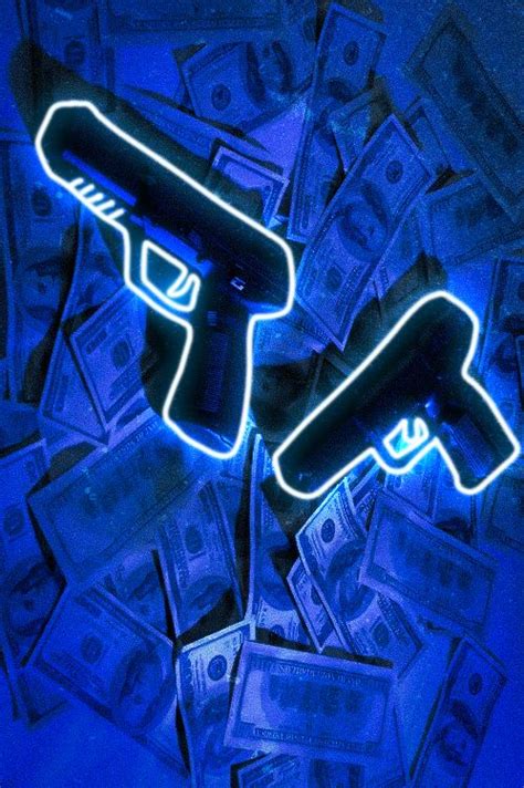 Blue Gun Wallpaper