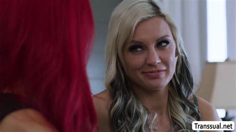 Redhead Ts Fucks Her Curious Milf Friend So Hard