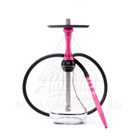 Кальян Alpha Hookah Model X Rose Fluor Розовый