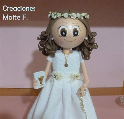 Manualidades Y Creaciones Maite F Fofucha Ni A De Comunion Miriam