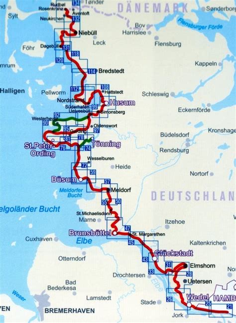 Kompass Fahrradführer Nordseeküsten Radweg 2 Von Hamburg zur dänischen