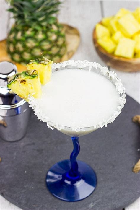 Pineapple Coconut Martini | Perfect for summer evenings!