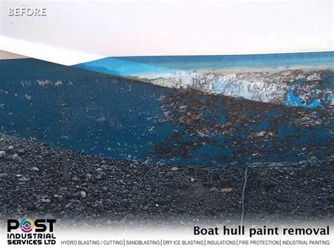 Boat hull paint removal - POST Industrial Services Ltd