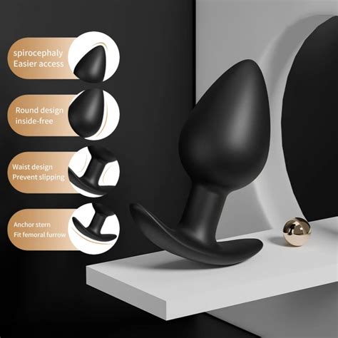 Electric Shock Butt Plug Anal Beaded Prostate Massager W Remote