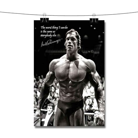 Arnold Schwarzenegger Bodybuilding Motivational Poster