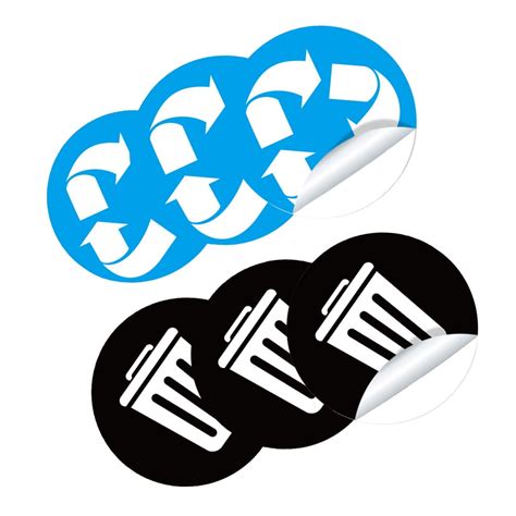 Garbage Classification Label Can Labels Stickers Waste Container Bin ...