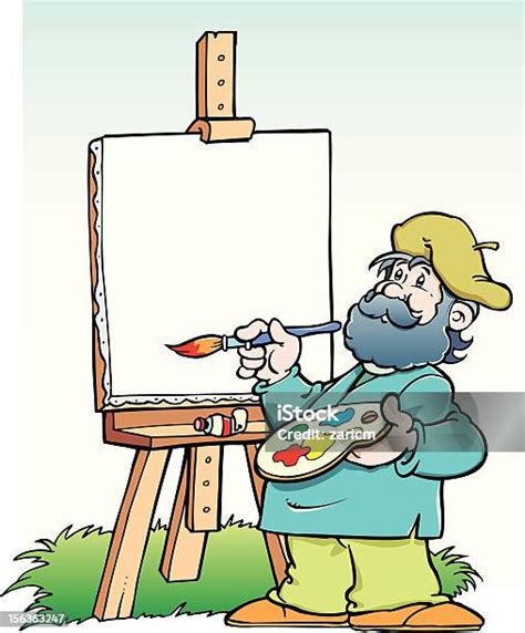 pelukis ilustrasi stok  gambar  pelukis seniman