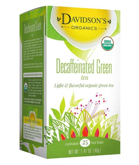 Green Organic Tea Decaffeinated 25 Bag Box