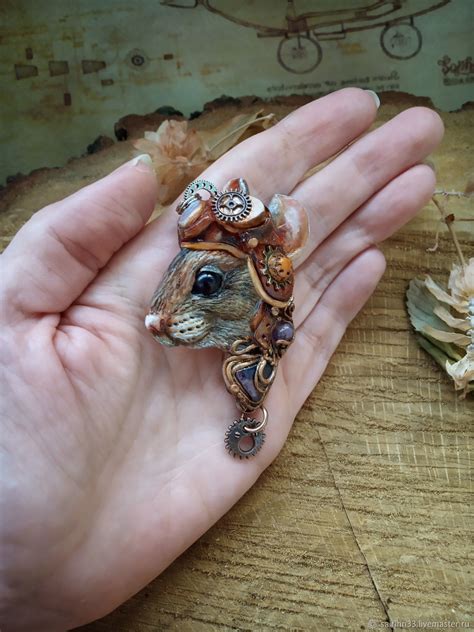 Кулон: Мышь стим-панк в интернет-магазине на Ярмарке Мастеров | Кулон ...