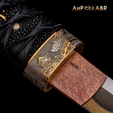 Купить красивый Танто Журавли и бамбук, Артикул: 36964c украшением ...