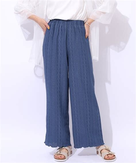 Cutie Blonde パンツ 洗える甘すぎない大人のレース使い ストレートイージーパンツ レディース ZOZOTOWN Yahoo 店 通販 Yahoo ショッピング