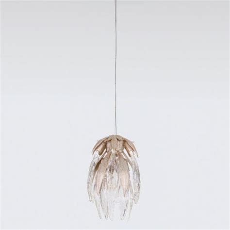 Suspension Cynara Medium Serip En Bronze En Verre Contemporaine