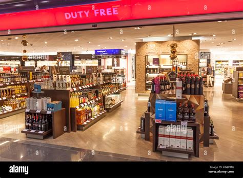 Frankfurt, Germany - Oct 10, 2017: Duty Free shop inside of the ...
