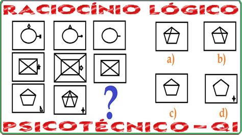 Raciocínio Lógico Sequência Figura Teste Psicotécnico Qi Quociente Inteligência Detran Concurso