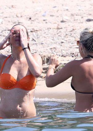 Chelsy Davy In Orange Bikini Gotceleb