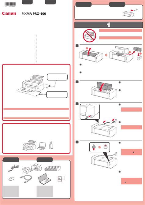 User Manual Canon Pixma Pro 100 English 4 Pages