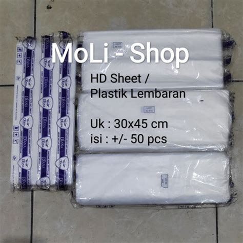 Jual Plastik Sheet Uk 30x45 5bks Plastik Alas Nasi Plastik Lembaran