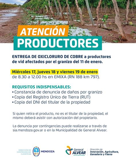 Entregar N Oxicloruro A Productores Afectados Por El Granizo Radio Fm